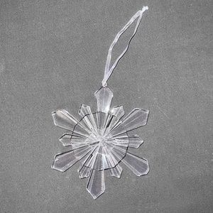 Oversized Clear Snowflake Ornament